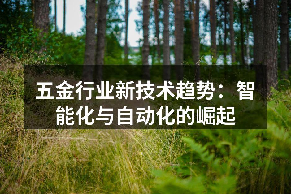 自动化生产线的高效运作